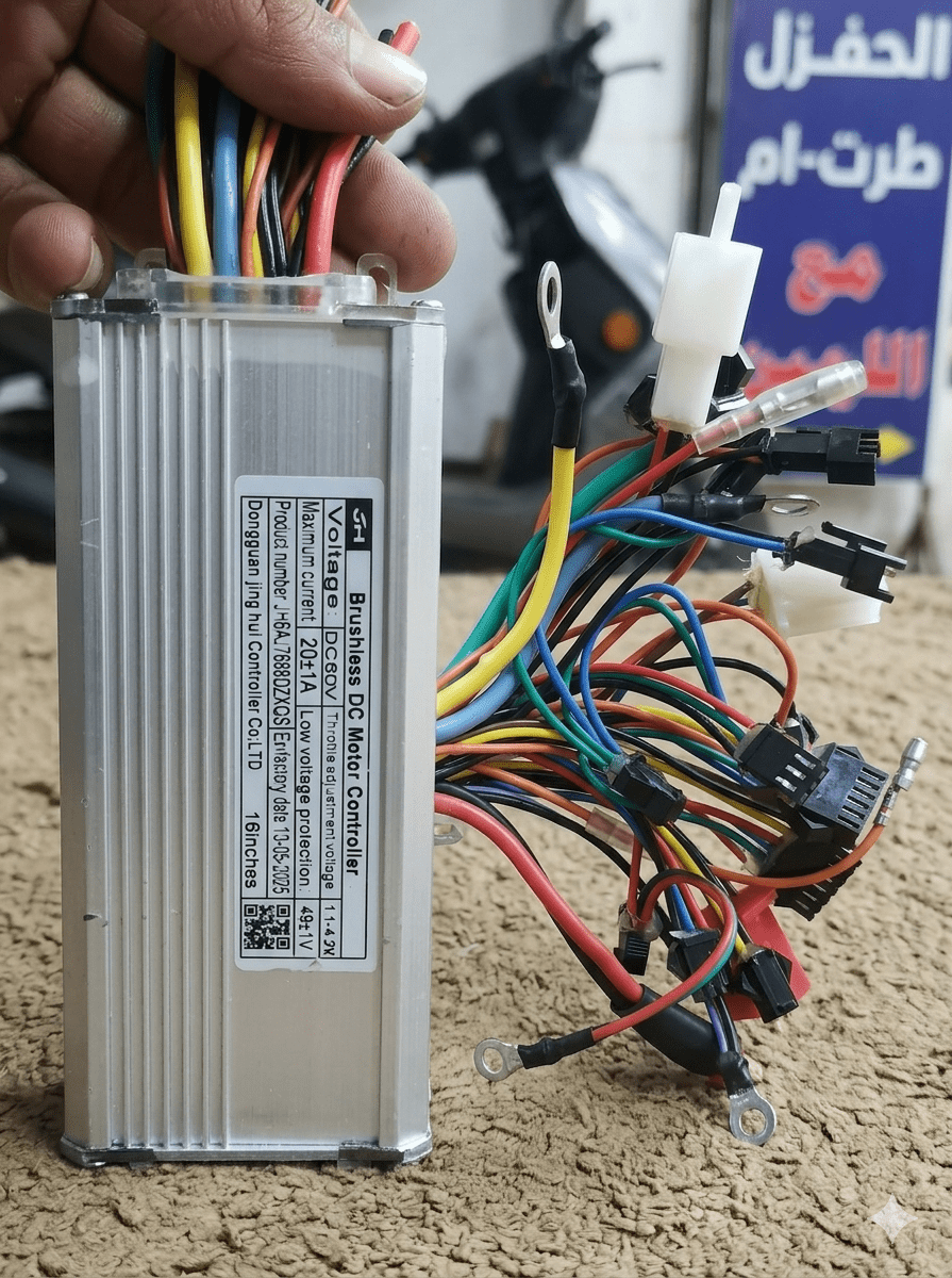 Gemini_Generated_Image_nsb8yxnsb8yxnsb8 كنترولر سكوتر كهربائي 60 فولت 20 أمبير - أصلي لجميع الموديلات